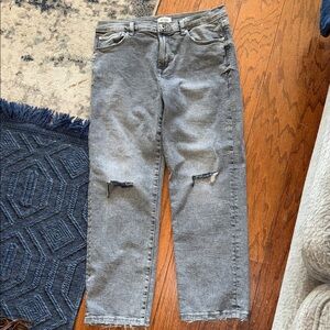 KENSIE BRAND SIZE 10/30 Gray Distressed Women Jeans (( NeW ))